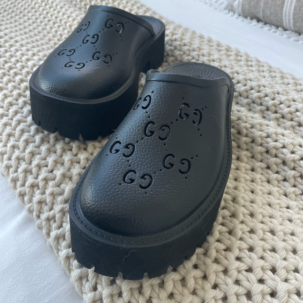 Perforated Platform Gucci Sandal Mule